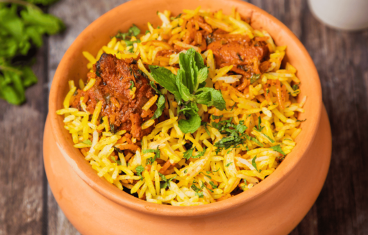 indian biryani spiced rice with meat or vegetables recipe