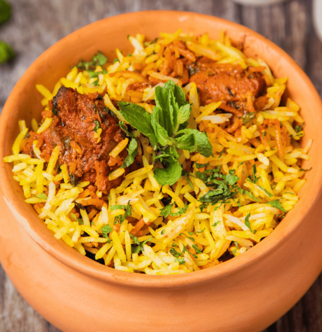 indian biryani spiced rice with meat or vegetables recipe