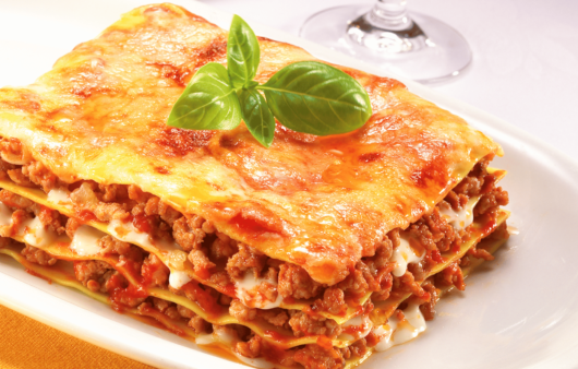 italian lasagna layered pasta dish