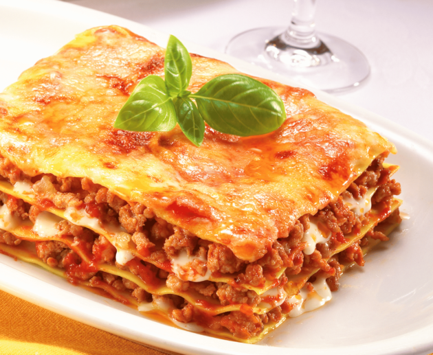 italian lasagna layered pasta dish