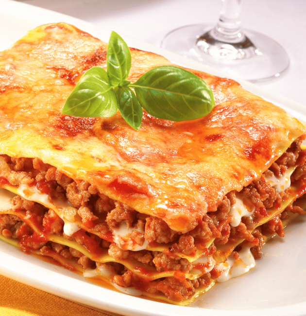 italian lasagna layered pasta dish