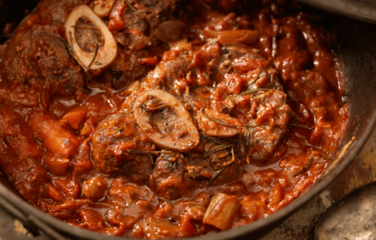 italian osso buco braised veal shanks