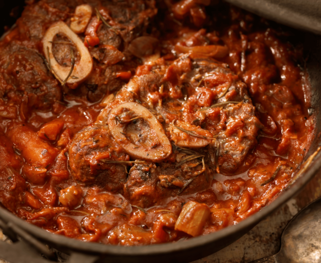 italian osso buco braised veal shanks