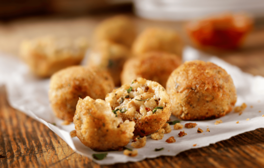 italian arancini stuffed rice balls recipe