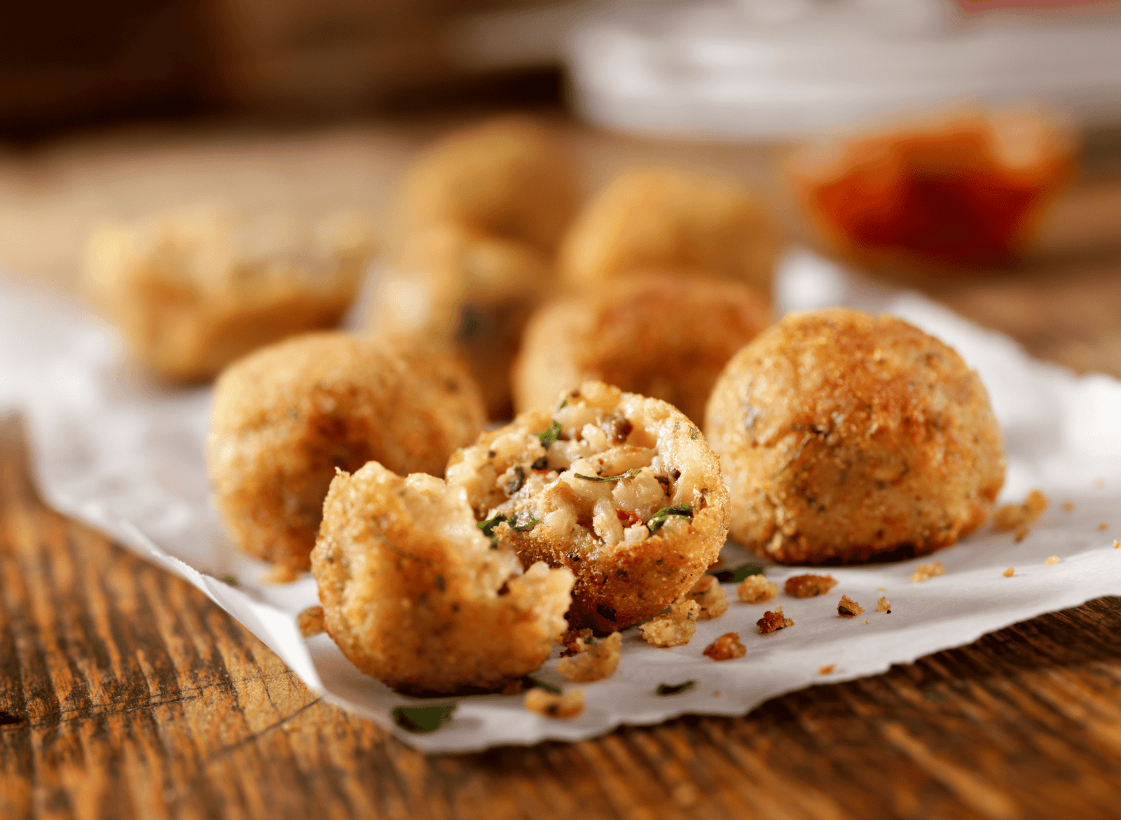 italian arancini stuffed rice balls recipe