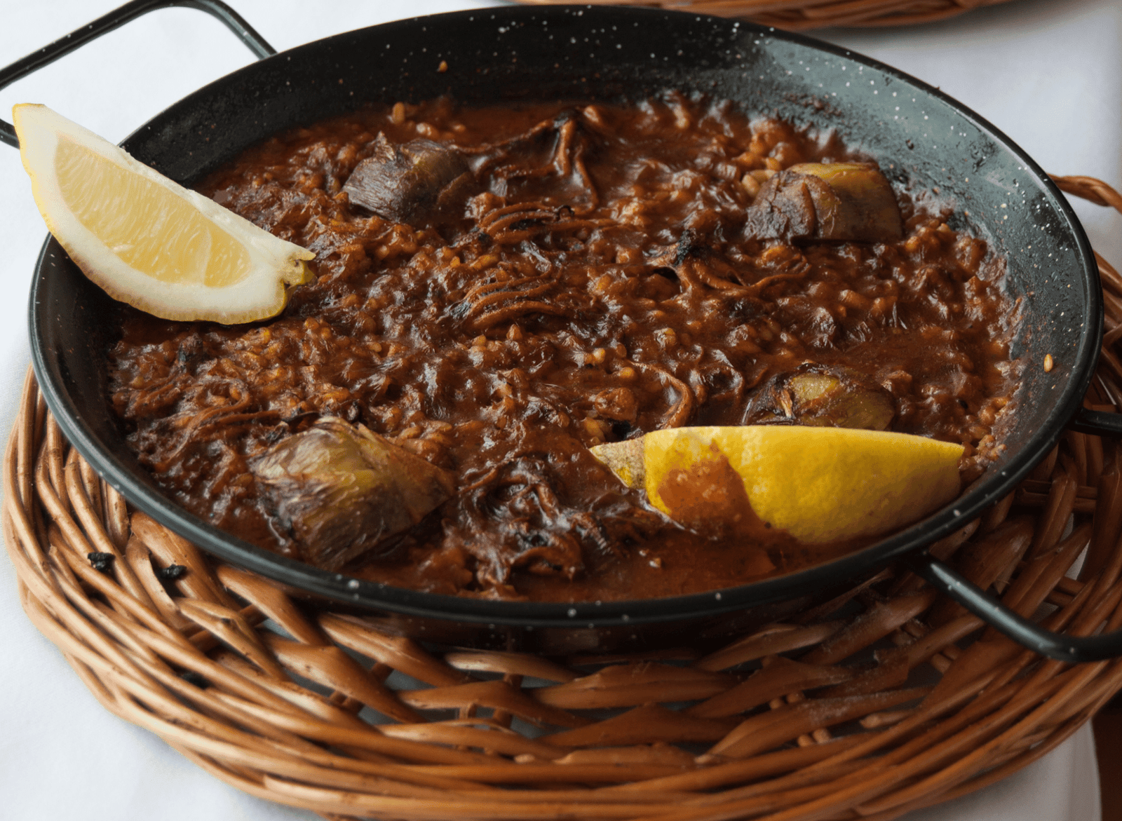 Spanish Arroz Negro (Black paella)