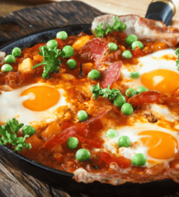 Spanish Huevos a la Flamenca (Flamenco Eggs)