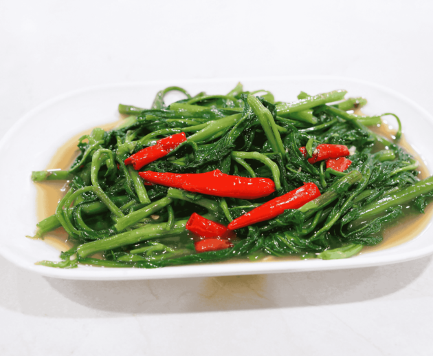 Thai Pad Pak Boong (Stir-Fried Morning Glory)