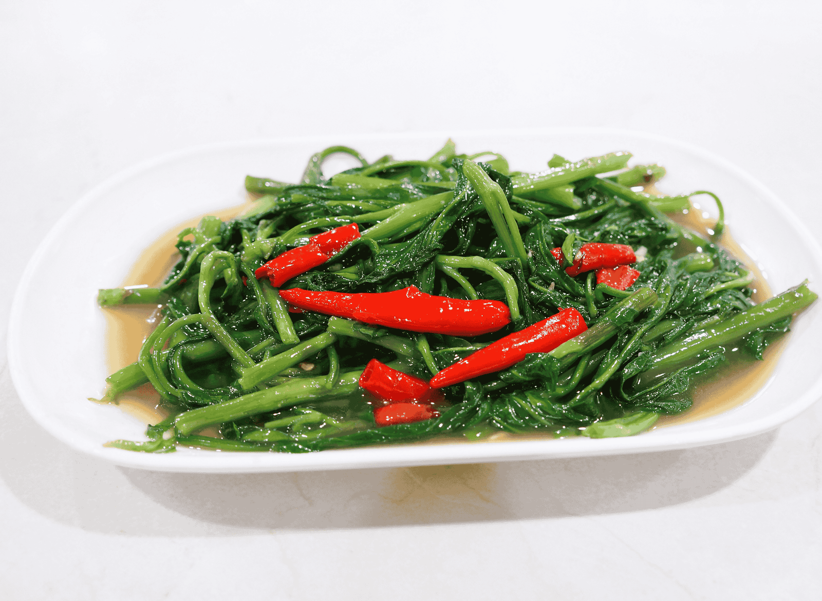 Thai Pad Pak Boong (Stir-Fried Morning Glory)