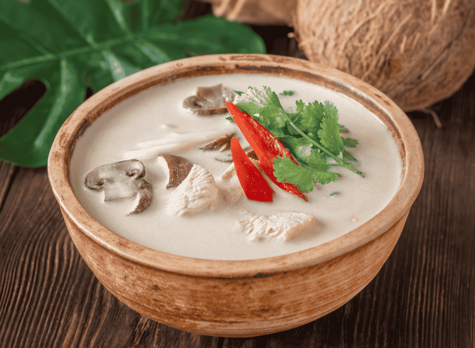 Thai Tom Kha Gai (Chicken Coconut Soup)