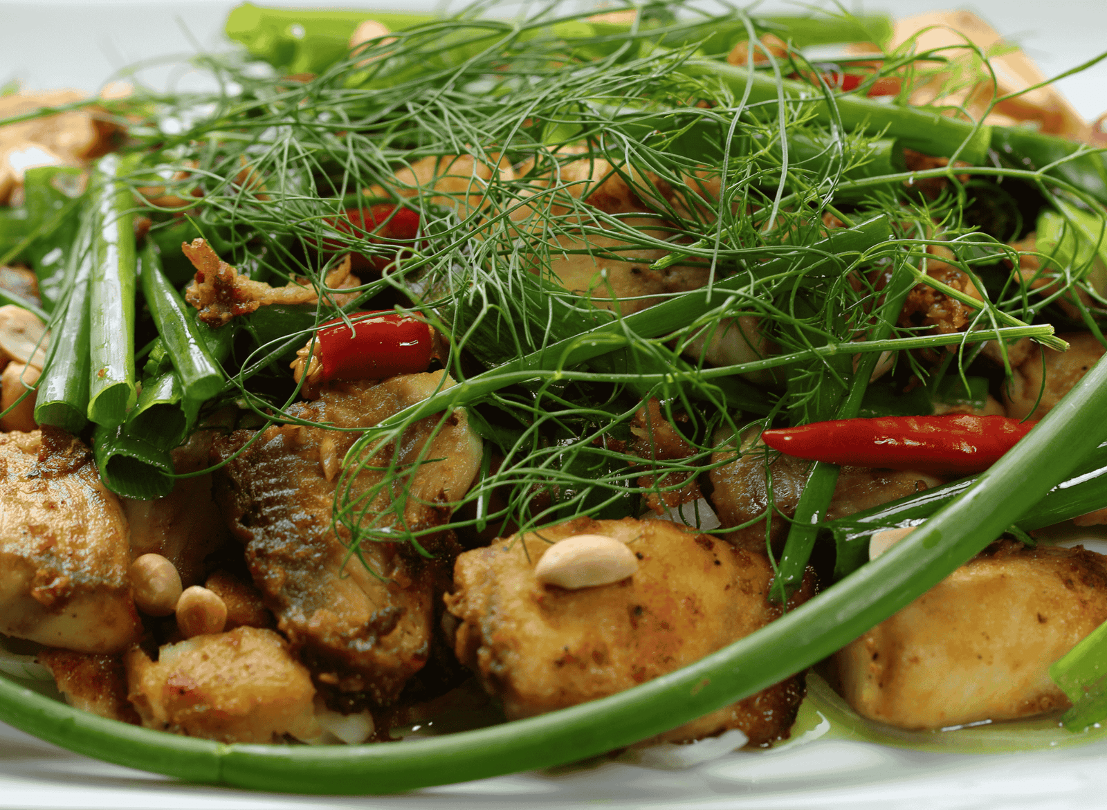 Chả Cá Lã Vọng (Grilled Fish with Turmeric and Dill)