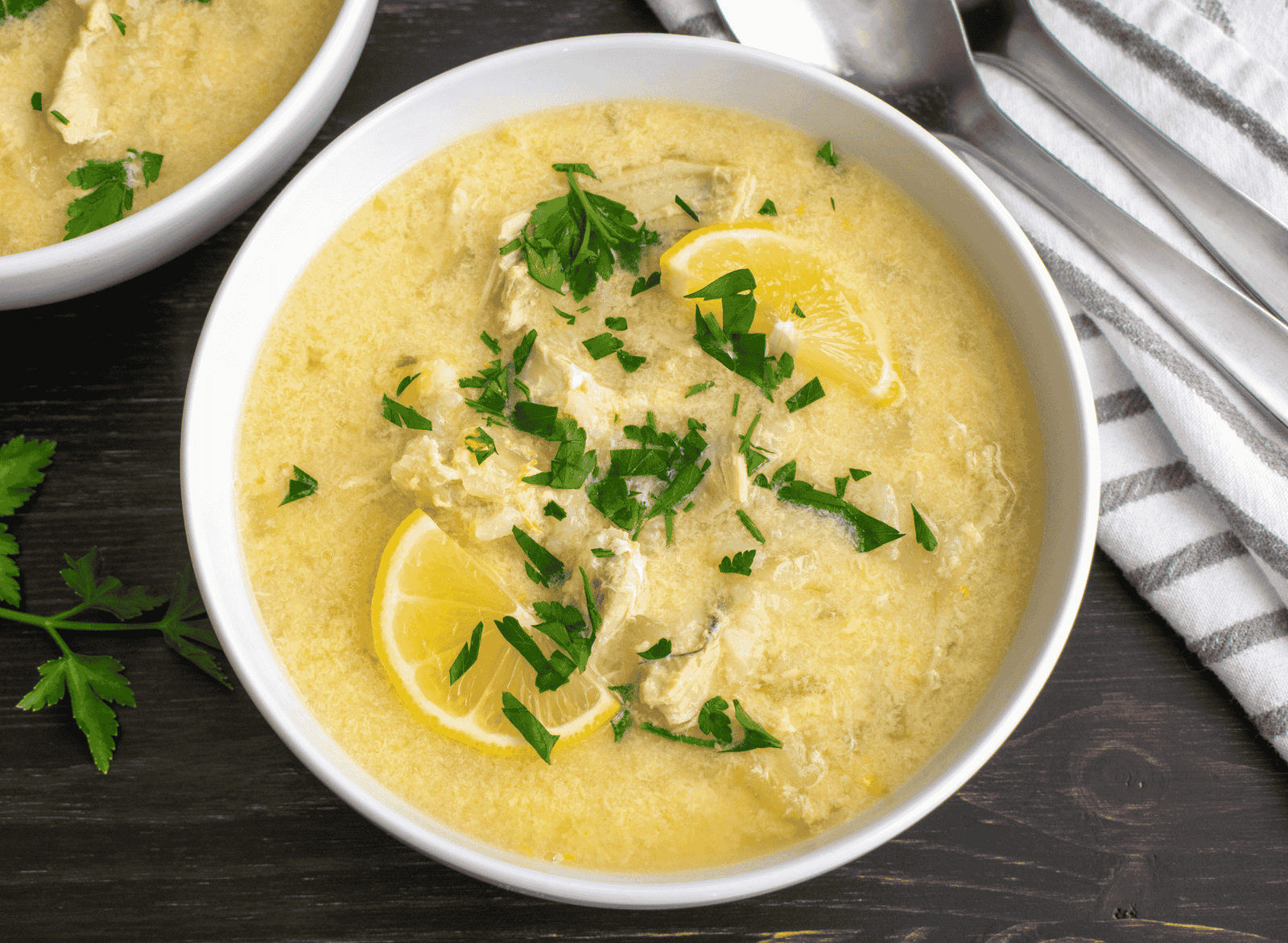 Greek Avgolemono Soup