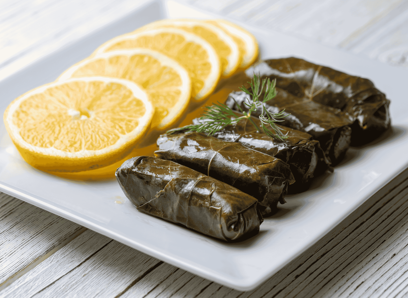 Greek Dolmades (Stuffed Grape Leaves)