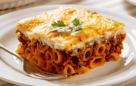 Greek Pastitsio (Greek Layered Pasta and Meat Casserole)