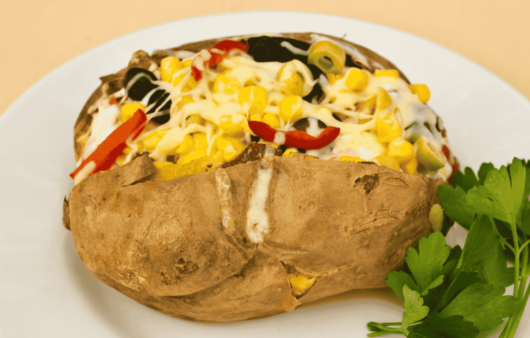 Turkish Kumpir (Stuffed Baked Potato)