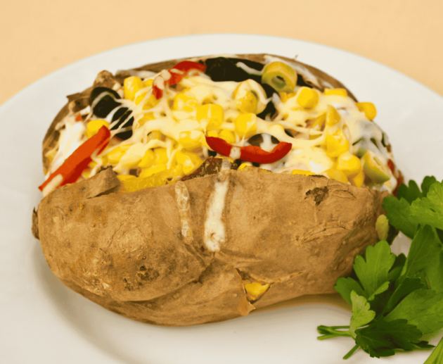 Turkish Kumpir (Stuffed Baked Potato)