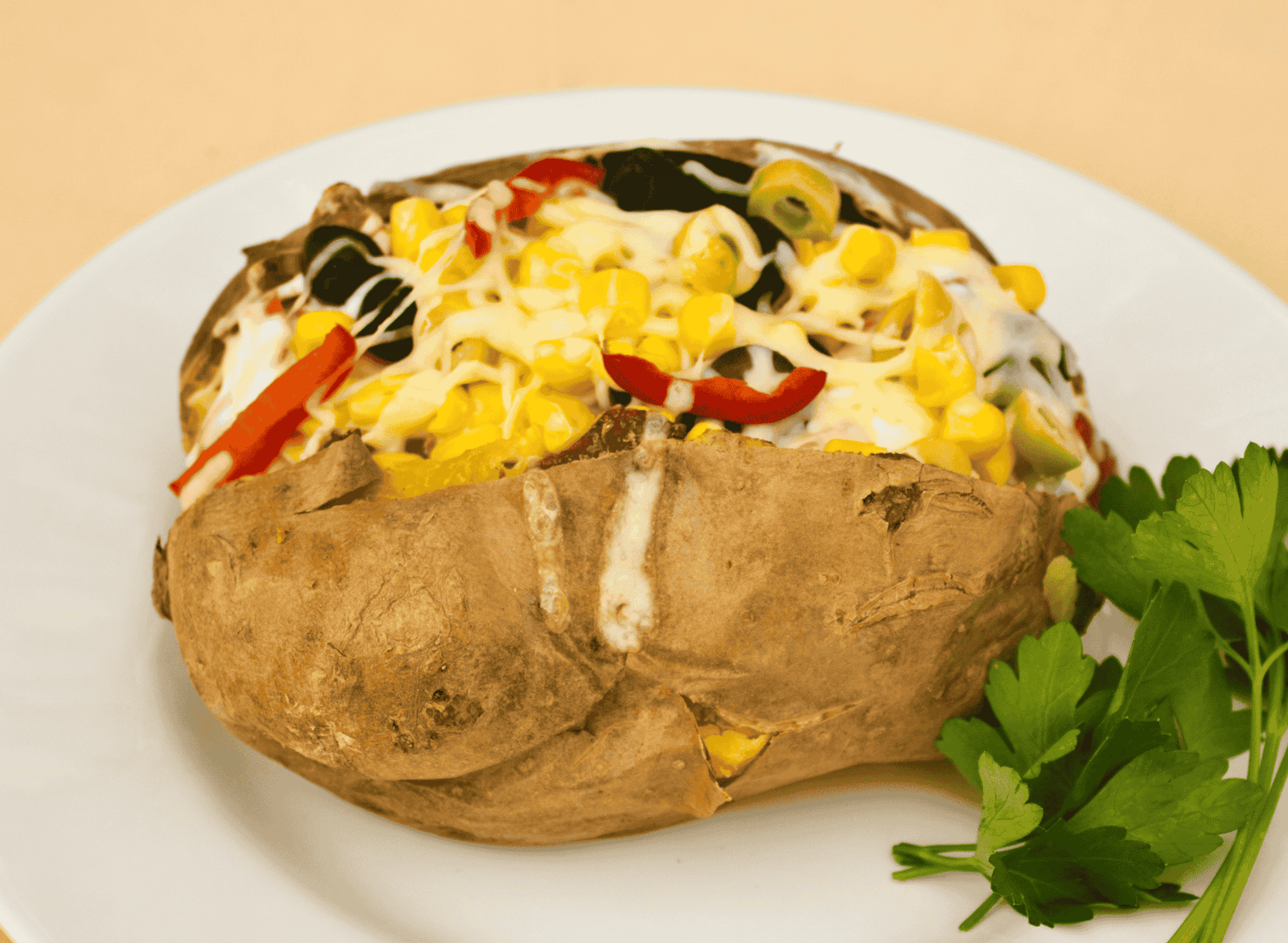 Turkish Kumpir (Stuffed Baked Potato)