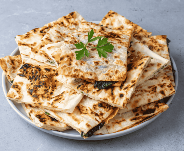 Turkish Gözleme (Stuffed Flatbread)