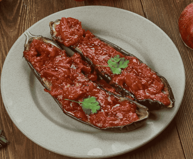 Turkish İmam Bayıldı (Stuffed Eggplant)