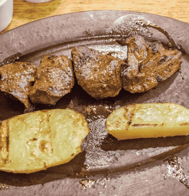 Anticuchos (Grilled Beef Heart Skewers)