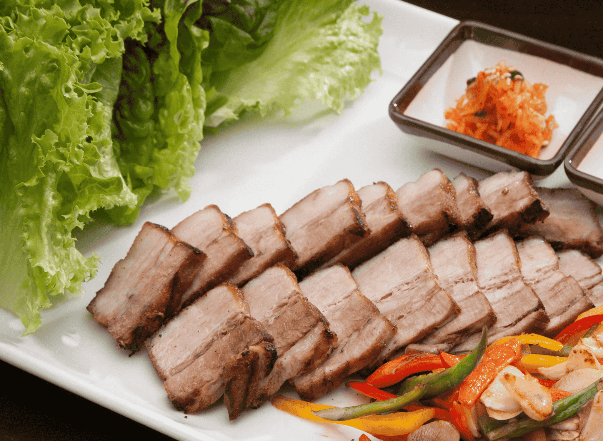 Korean Bossam (Boiled Pork Wraps)