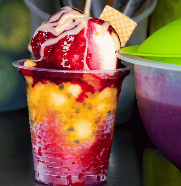 Cholao (Fruit Salad with Syrup)