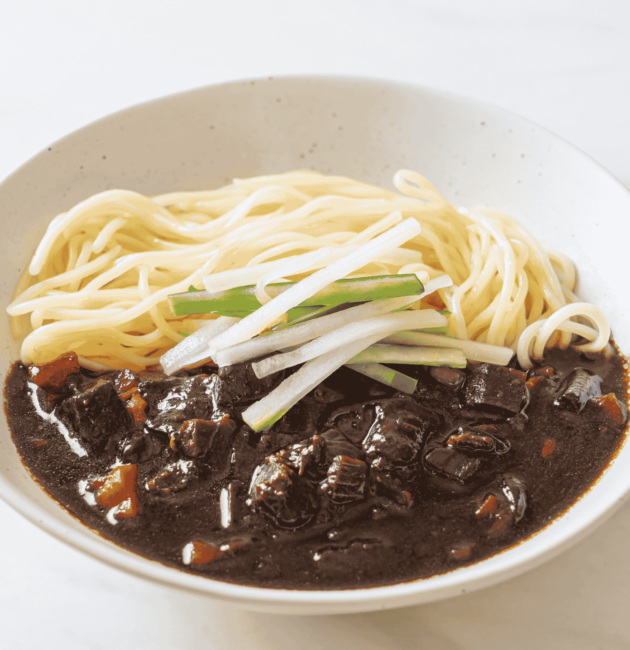 Jjajangmyeon (Black Bean Noodles)