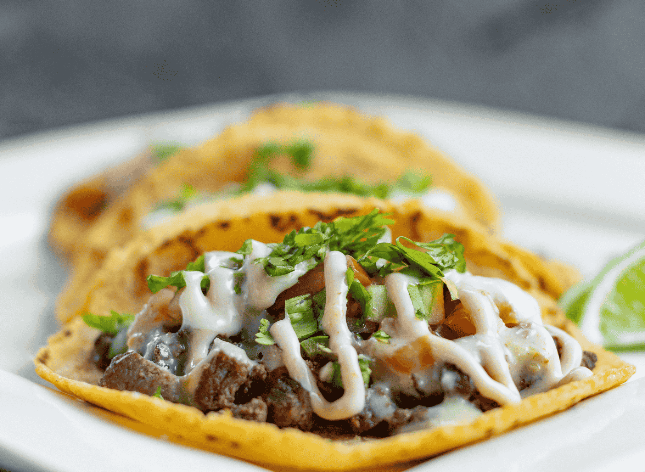 Baleadas (Flour Tortilla with Beans and Toppings)