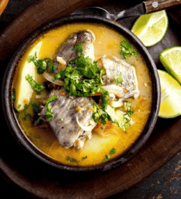 Chilean Caldillo de Congrio (Conger Eel Soup)