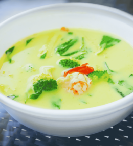 Honduran Machuca (Mashed Plantains with Coconut Seafood Soup)