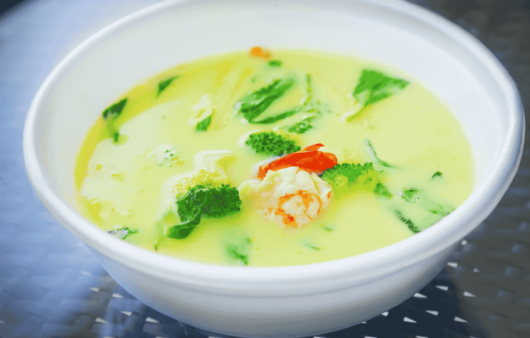 Machuca (Mashed Plantains with Coconut Seafood Soup)