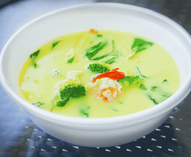 Machuca (Mashed Plantains with Coconut Seafood Soup)