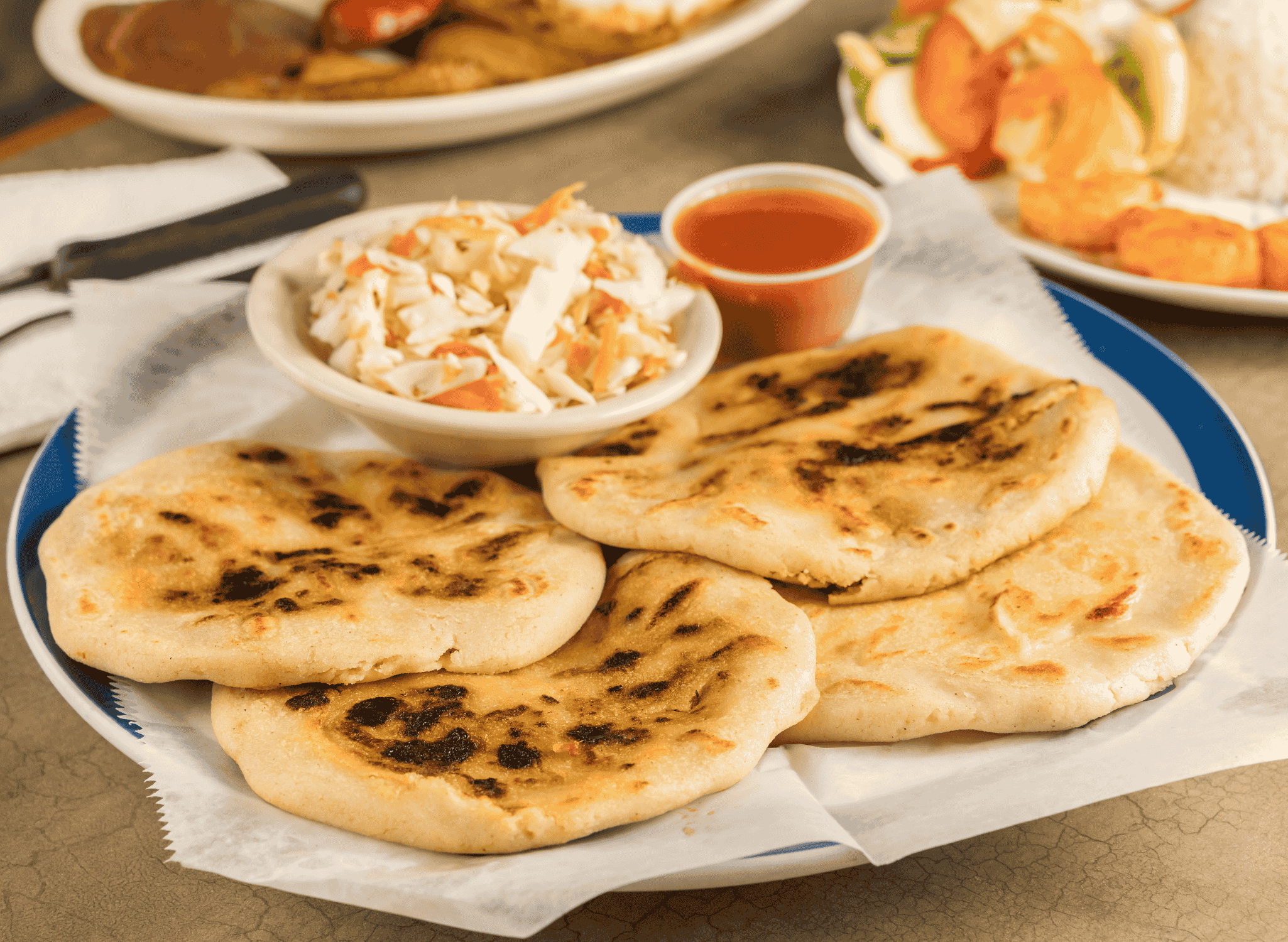 Pupusas (Stuffed Corn Tortillas)