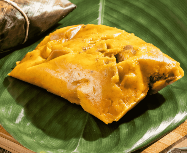 Tamal Tolimense (Stuffed Corn Dough)