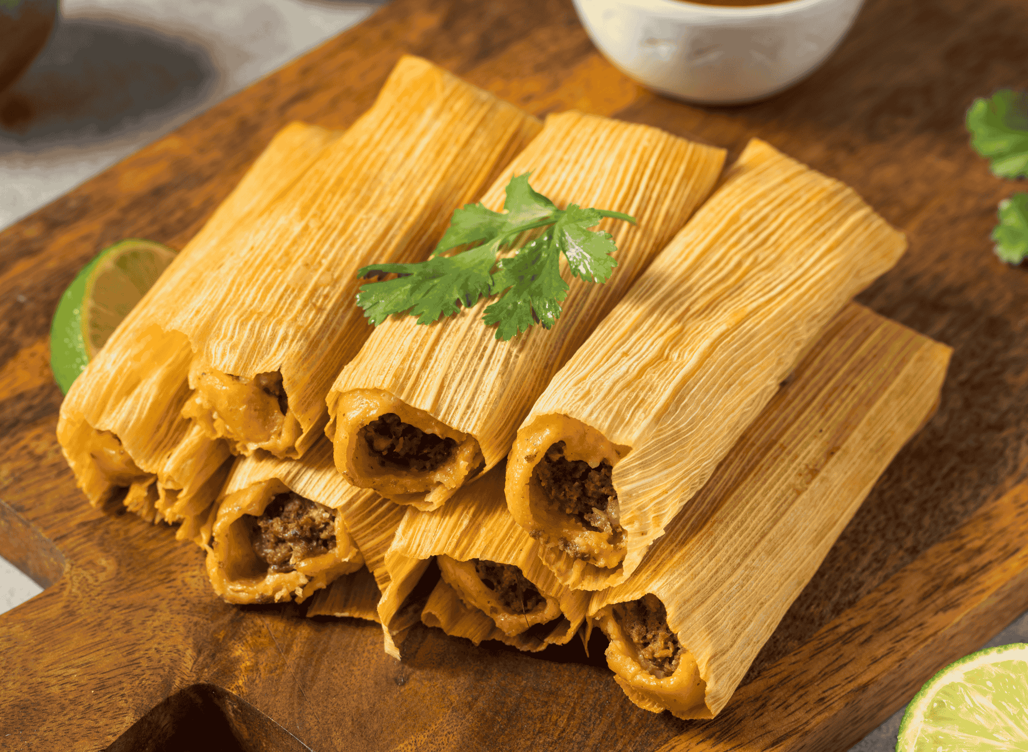 Tamales Pisques (Stuffed Corn Dough)