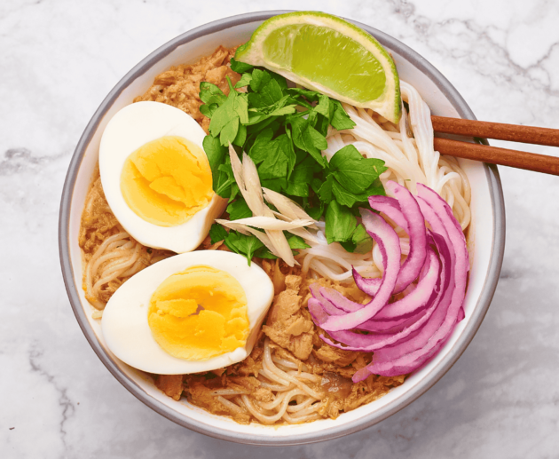 Burmese Mohinga (Fish Noodle Soup)