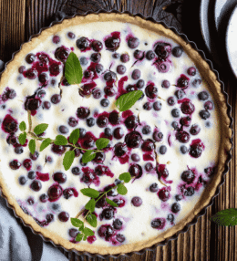 Finnish Mustikkapiirakka (Blueberry Pie)