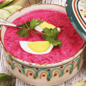 Aukstā zupa (Cold Beetroot Soup)