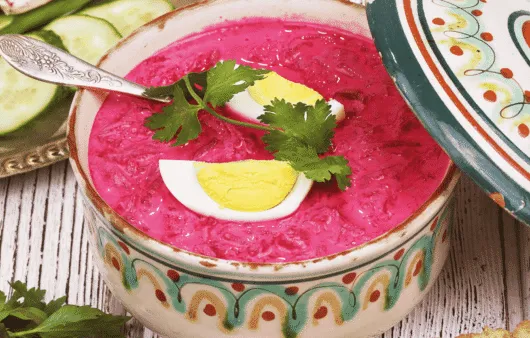 Aukstā zupa (Cold Beetroot Soup)