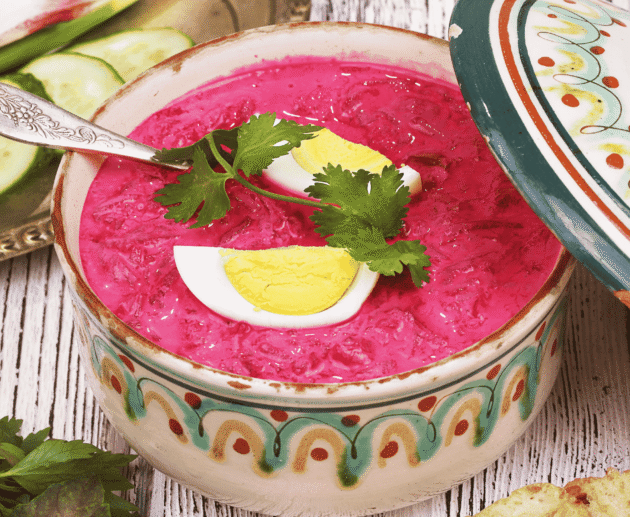 Aukstā zupa (Cold Beetroot Soup)