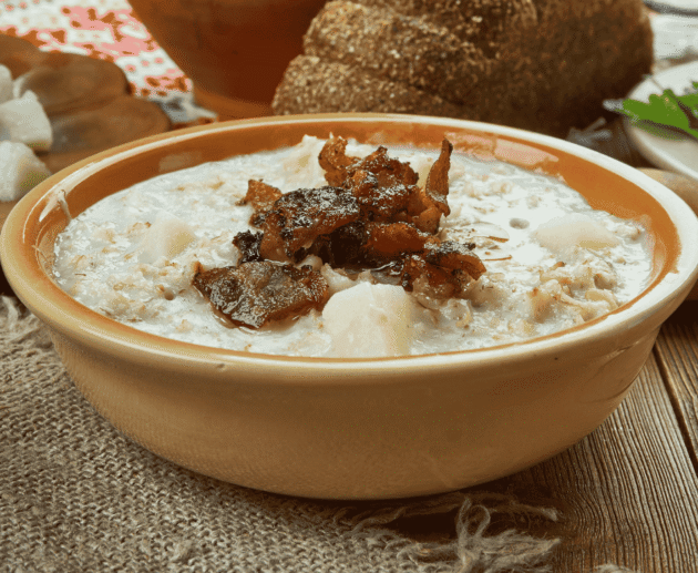 Bukstiņbiezputra (Barley and Potato Porridge)