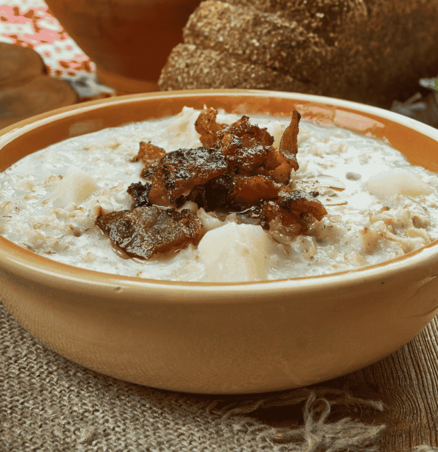 Bukstiņbiezputra (Barley and Potato Porridge)
