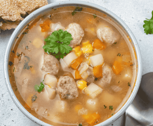 Frikadeļu Zupa (Meatball Soup)