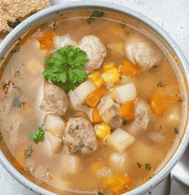 Frikadeļu Zupa (Meatball Soup)