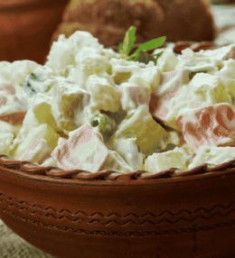 Latvian Rasols (Potato Salad)