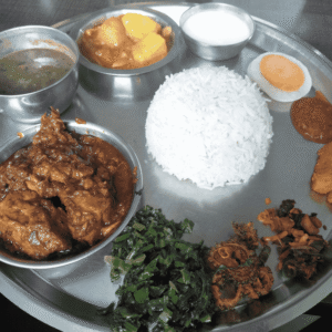 Thakali Khana (Nepali set meal)