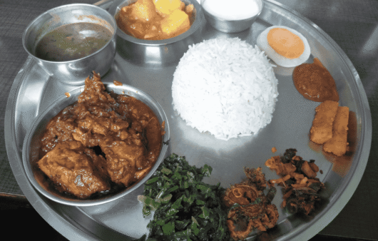 Thakali Khana (Nepali set meal)
