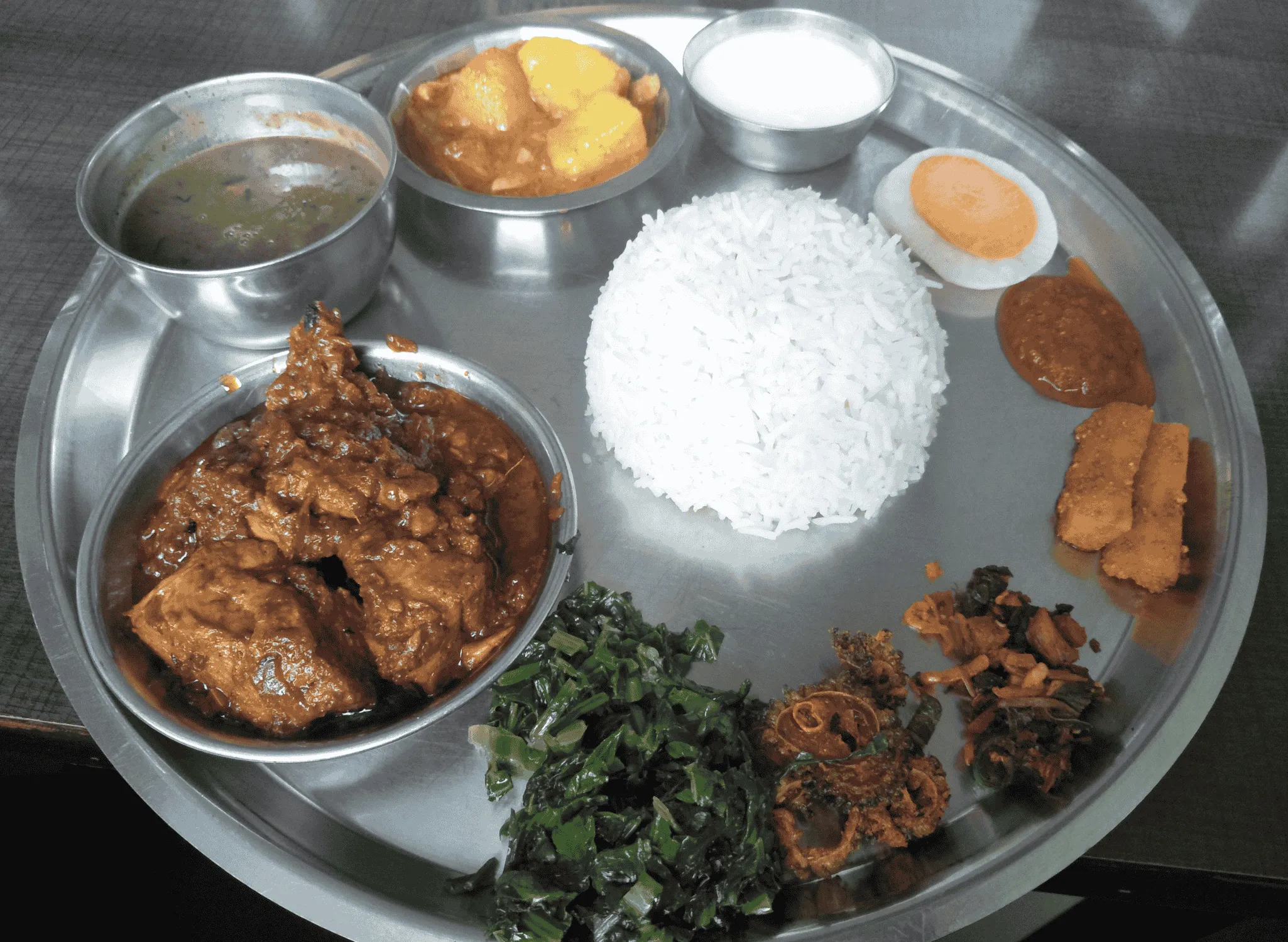Thakali Khana (Nepali set meal)