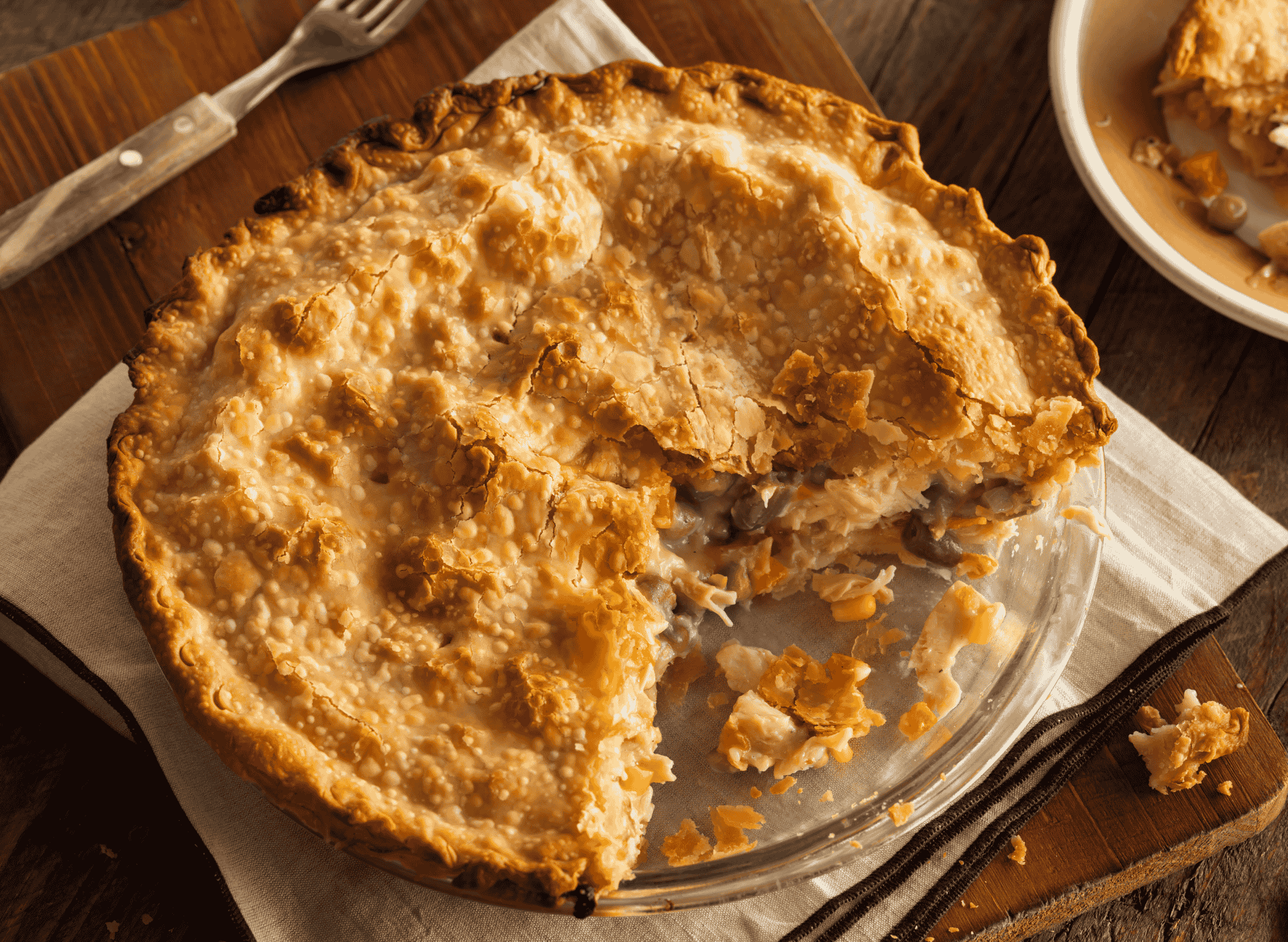 Chicken Pot Pie (Pastry Covered Chicken Stew)