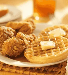 Chicken and Waffles (Sweet and Savoury Combo)